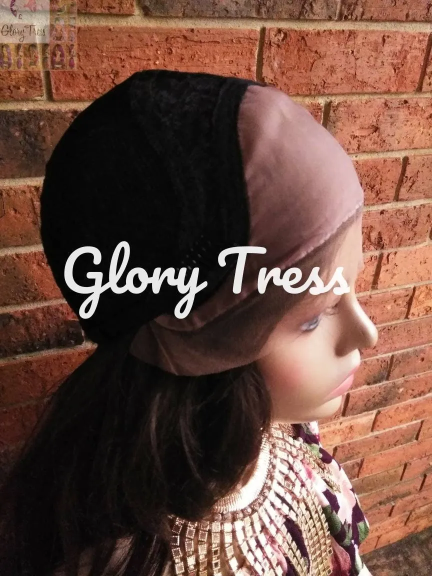 Lace Front Wig, Wigs, Glory Tress, Human Blend Wig, Wig, Curly Wig, Brown Wig, Free Parting, //MARY