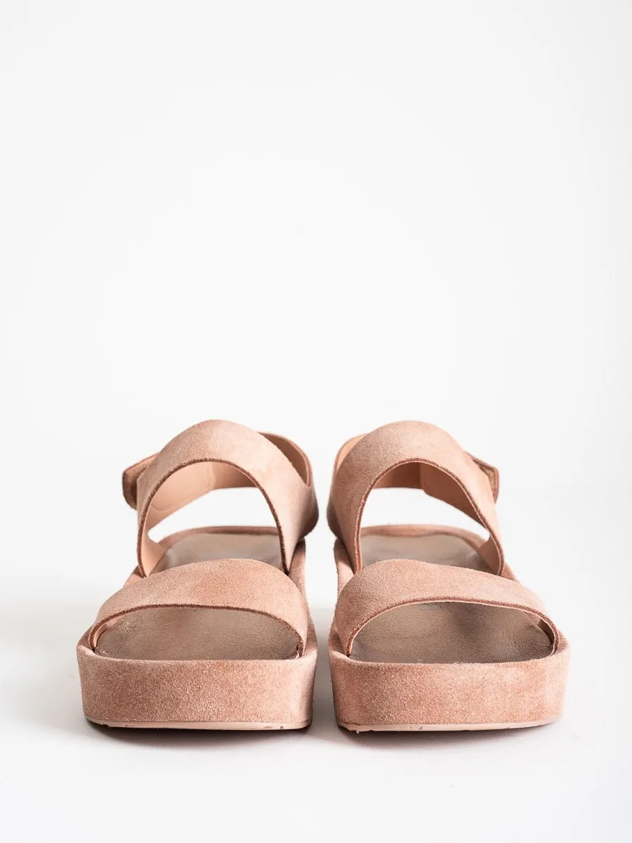 lacey wedge - macaron