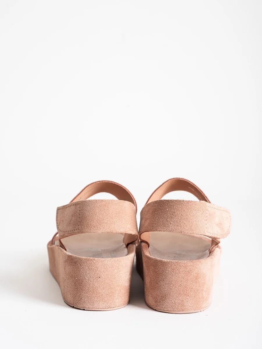 lacey wedge - macaron