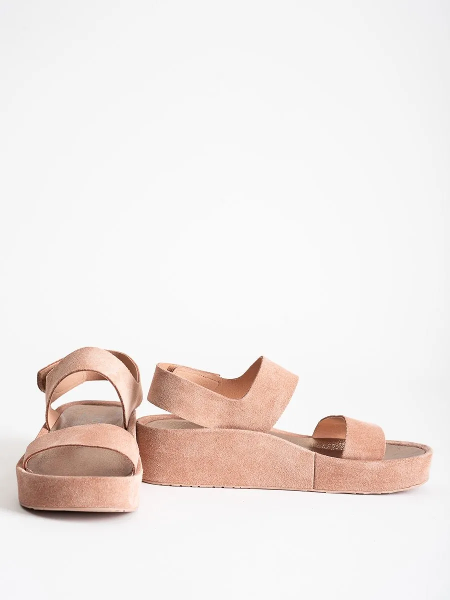 lacey wedge - macaron