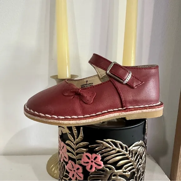 L'Amour Shoes Girl's Iris Bow Mary Jane Shoes