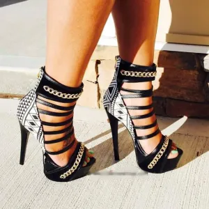 Large Size Waterproof Platform Super High Heel Personality Sandals Roman Women's Shoes