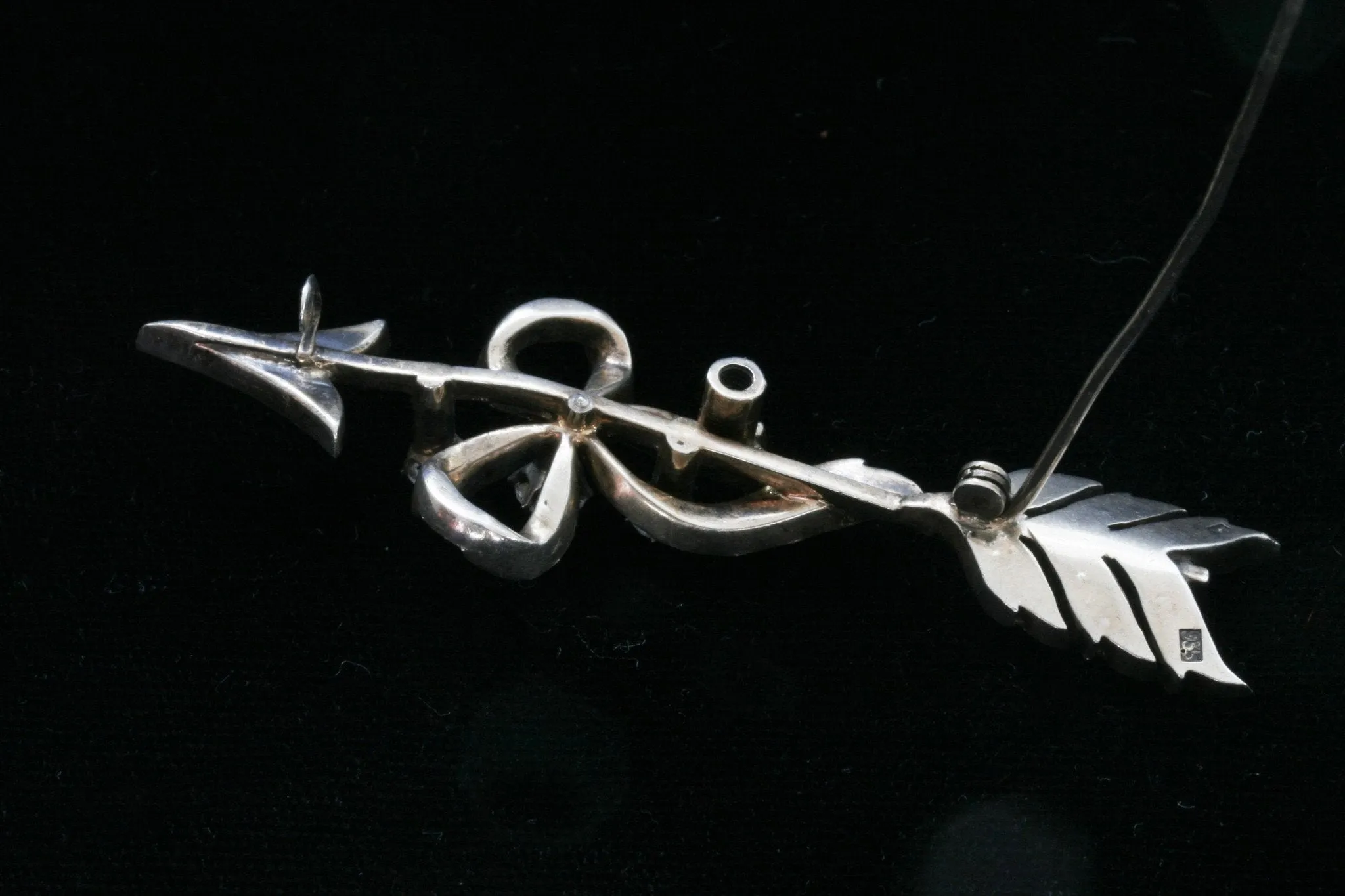 Late Victorian Paste Arrow Pin