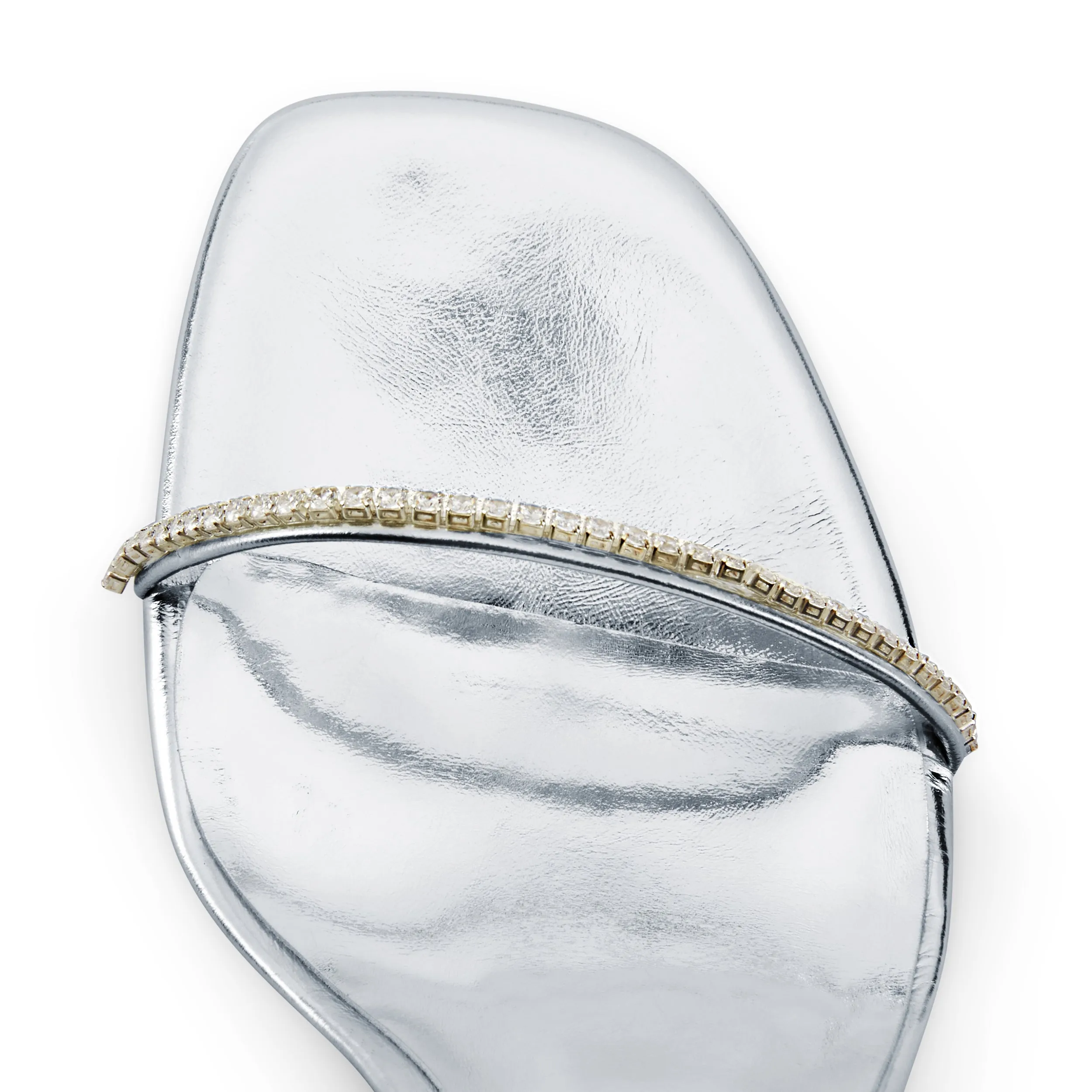 Lauren Silver Heeled Sandals