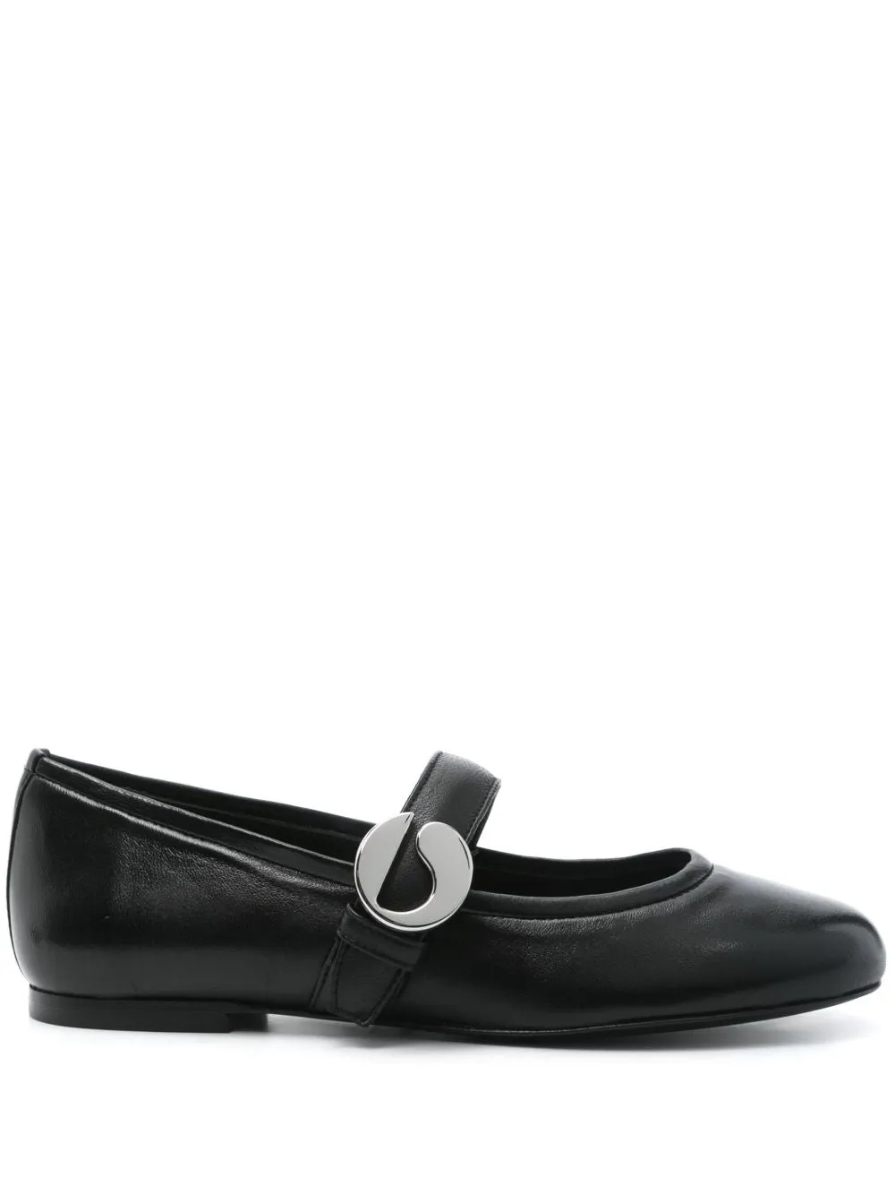 Leather ballet flats