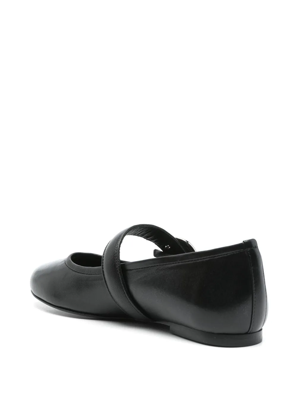 Leather ballet flats