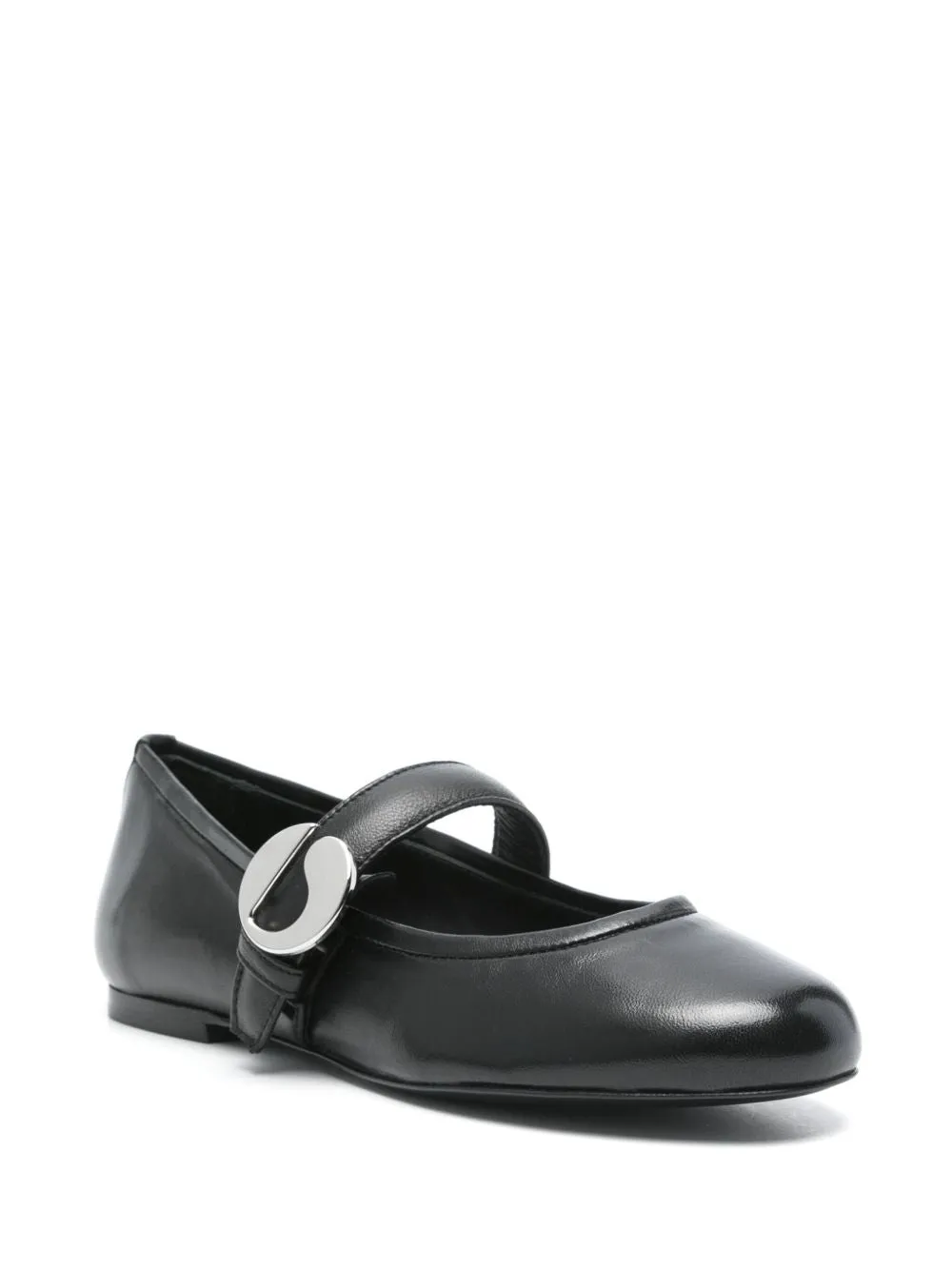Leather ballet flats