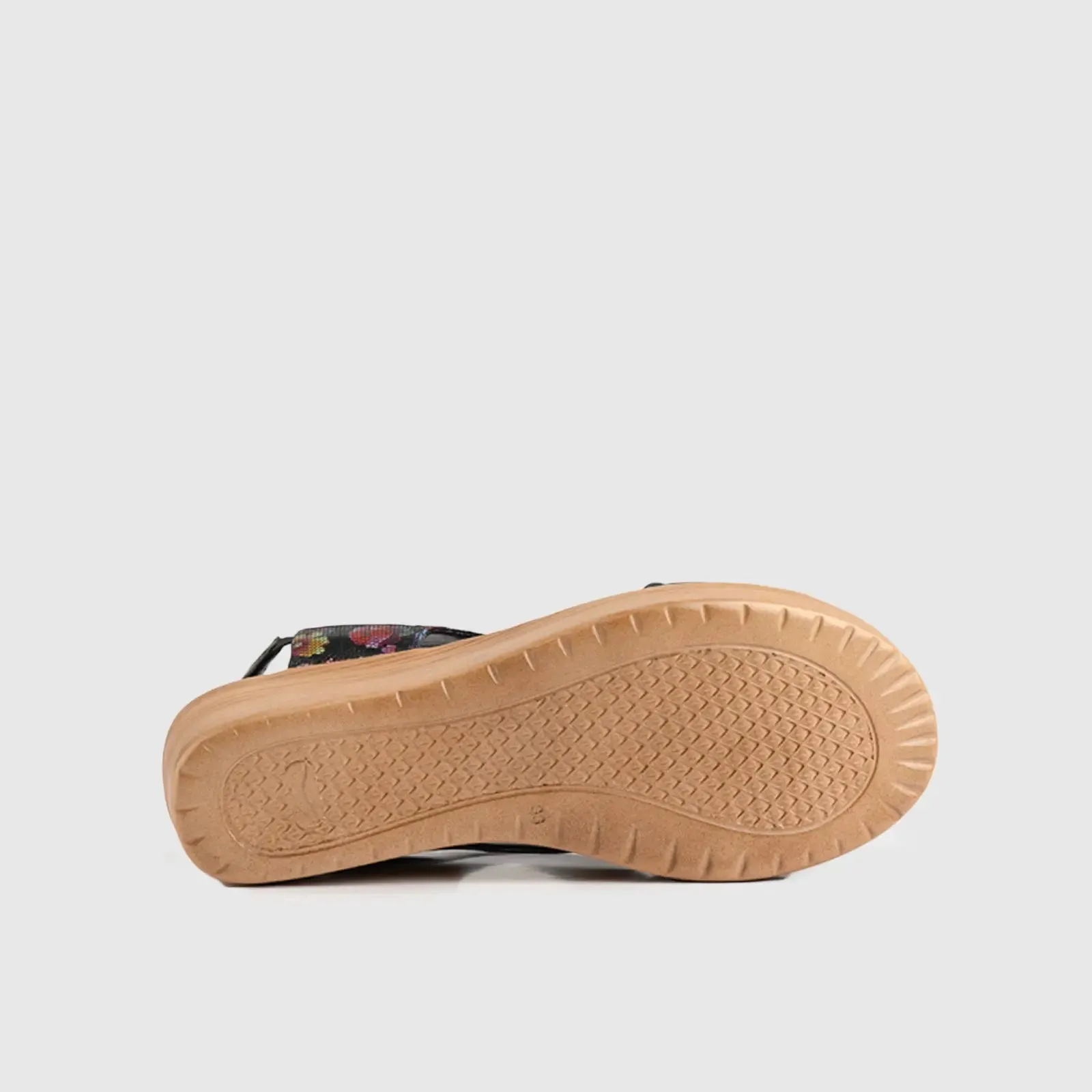 Leather Comfort Wedges Black Multi 9010