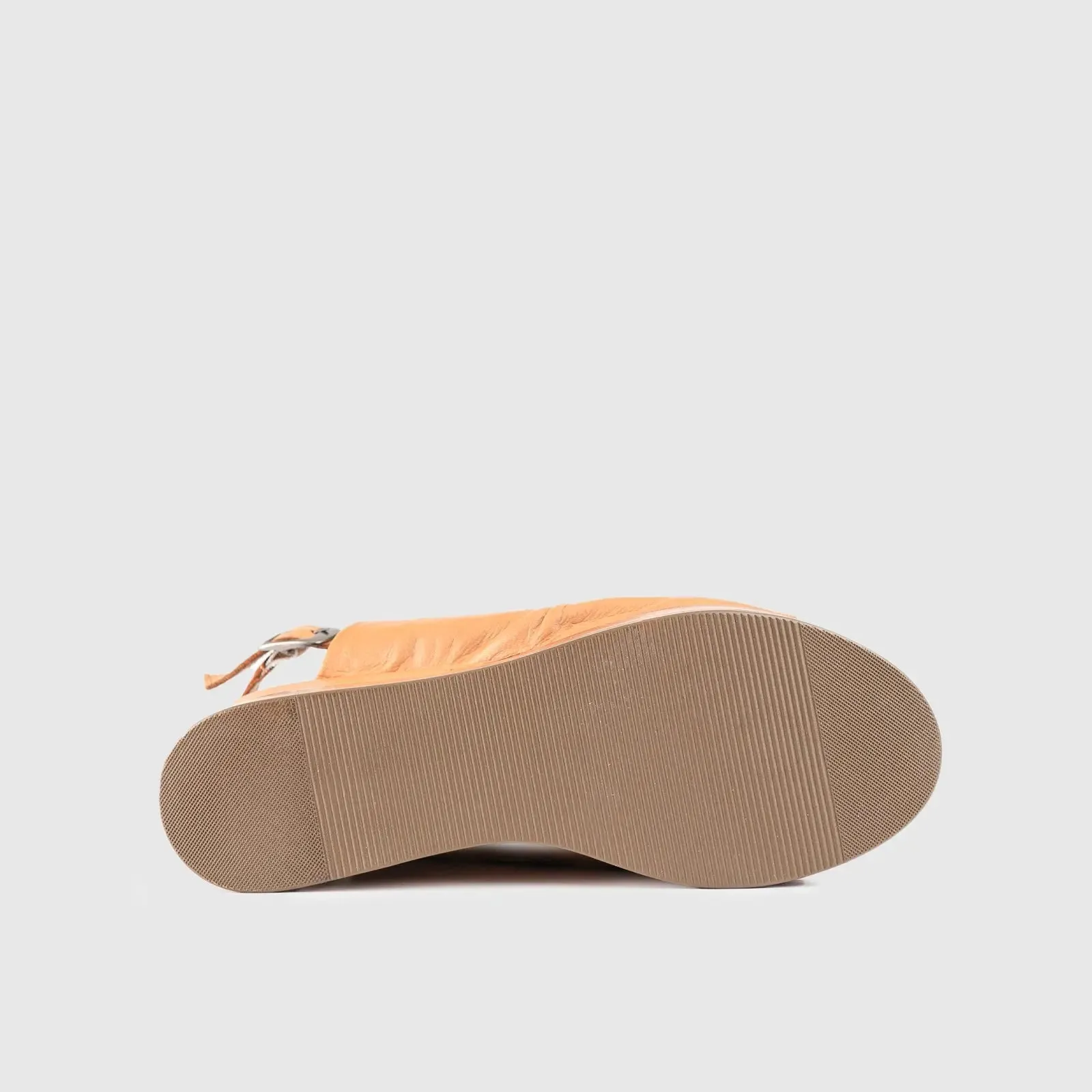 Leather Comfort Wedges Tan 8385