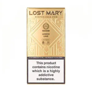 LEMON & LIME - LOST MARY BM600S GOLD EDITION DISPOSABLE VAPE