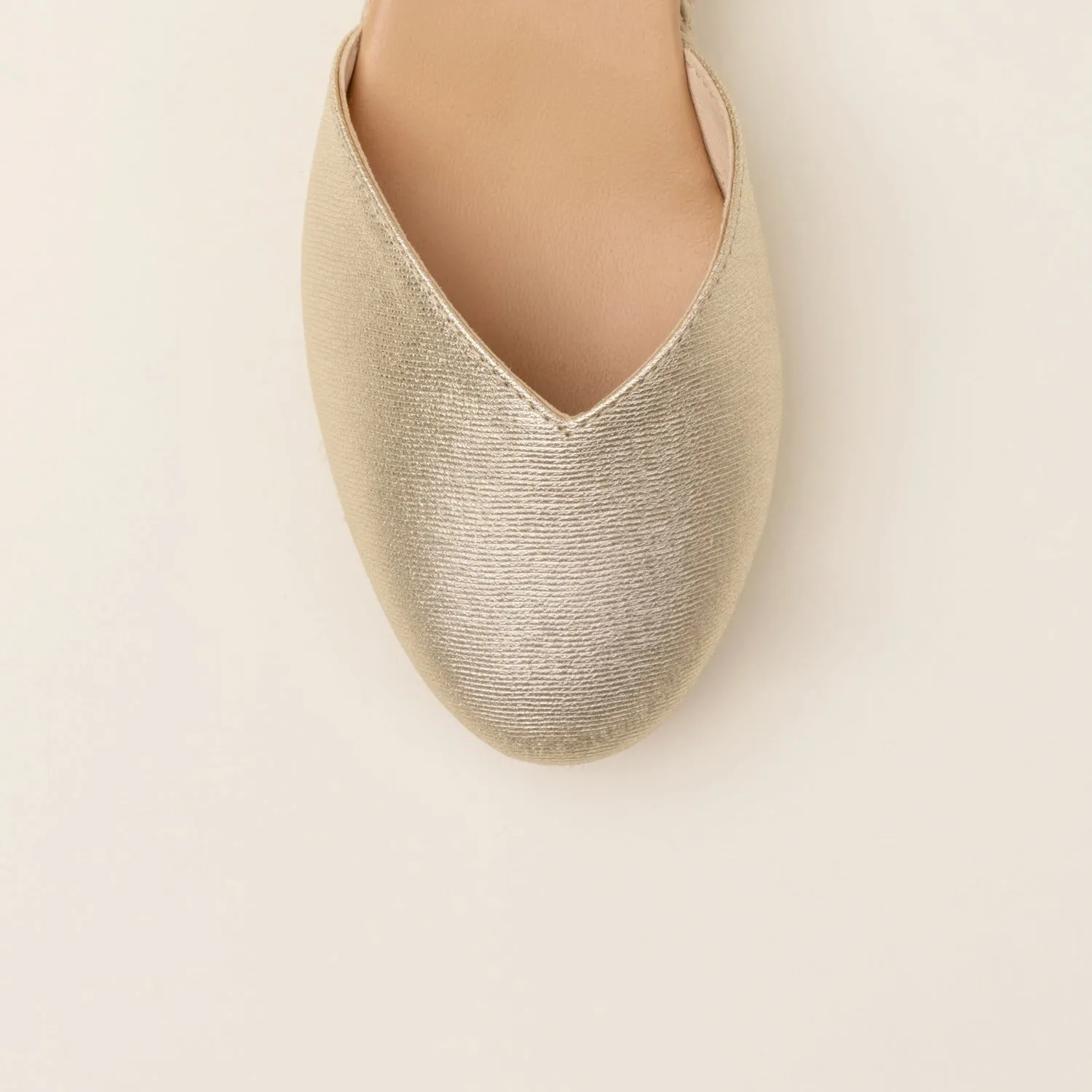 LINUS Gold espadrilles