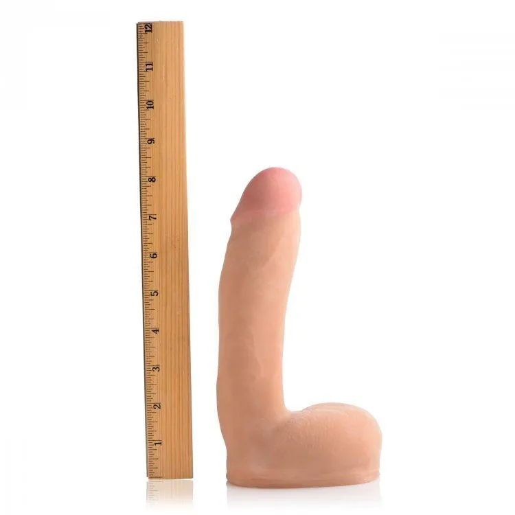 Loadz Squirting 8 Inch Vanilla Tone Dildo - Squeeze and Squirt