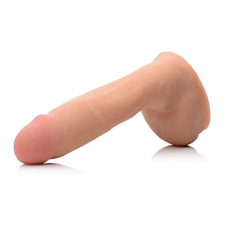 Loadz Squirting 8 Inch Vanilla Tone Dildo - Squeeze and Squirt