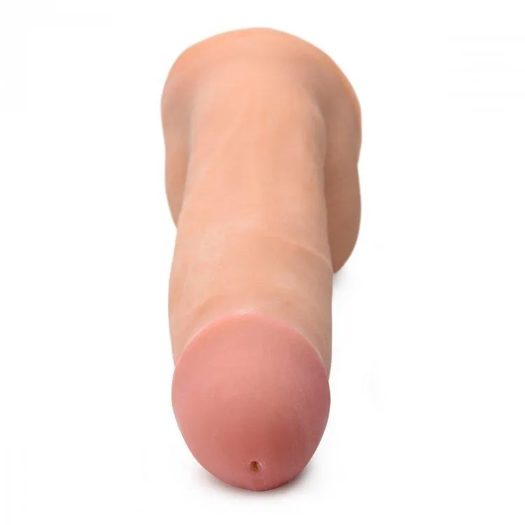 Loadz Squirting 8 Inch Vanilla Tone Dildo - Squeeze and Squirt