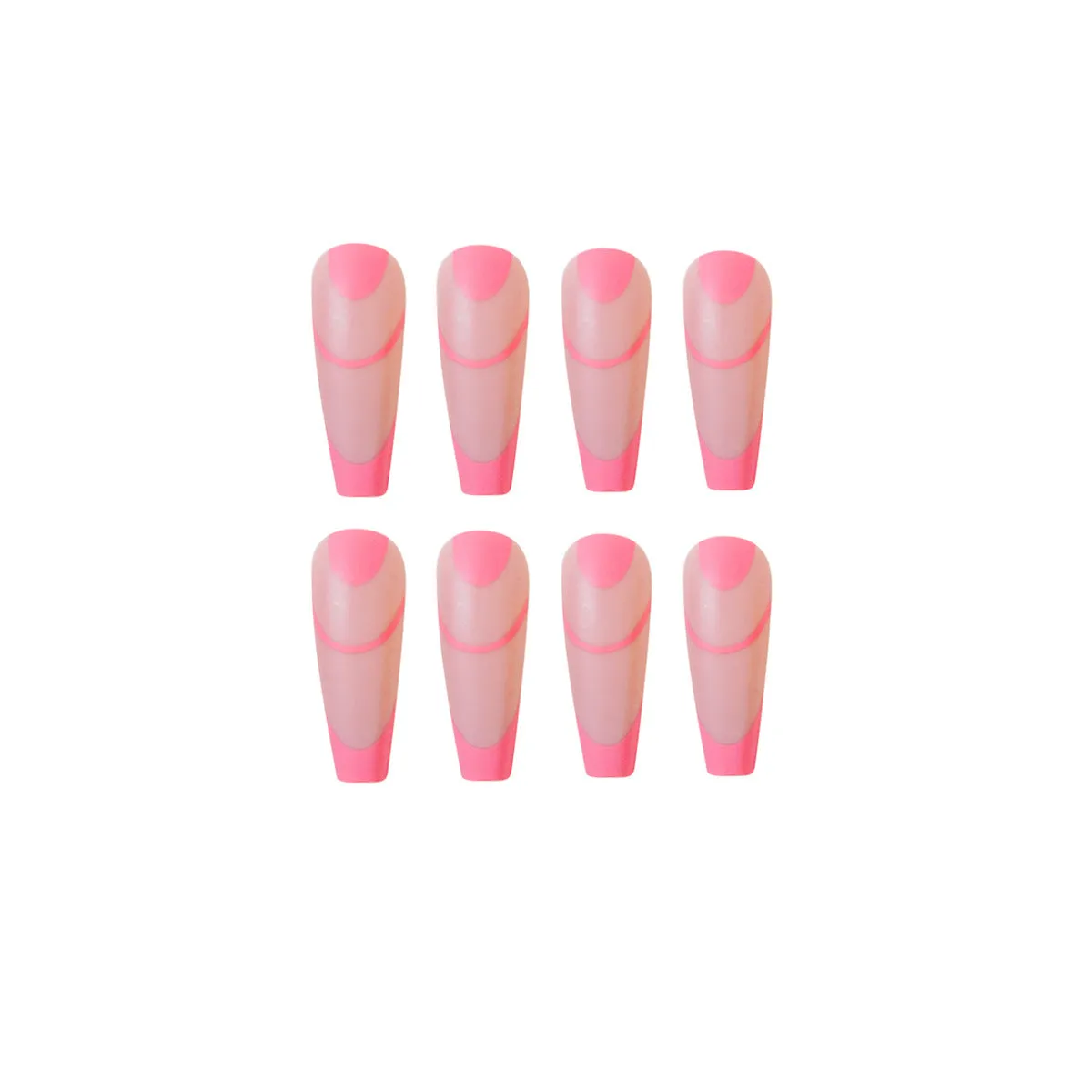 Long Ballet Frosted Pink French Style