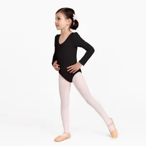 Long Sleeve Leotard in Black