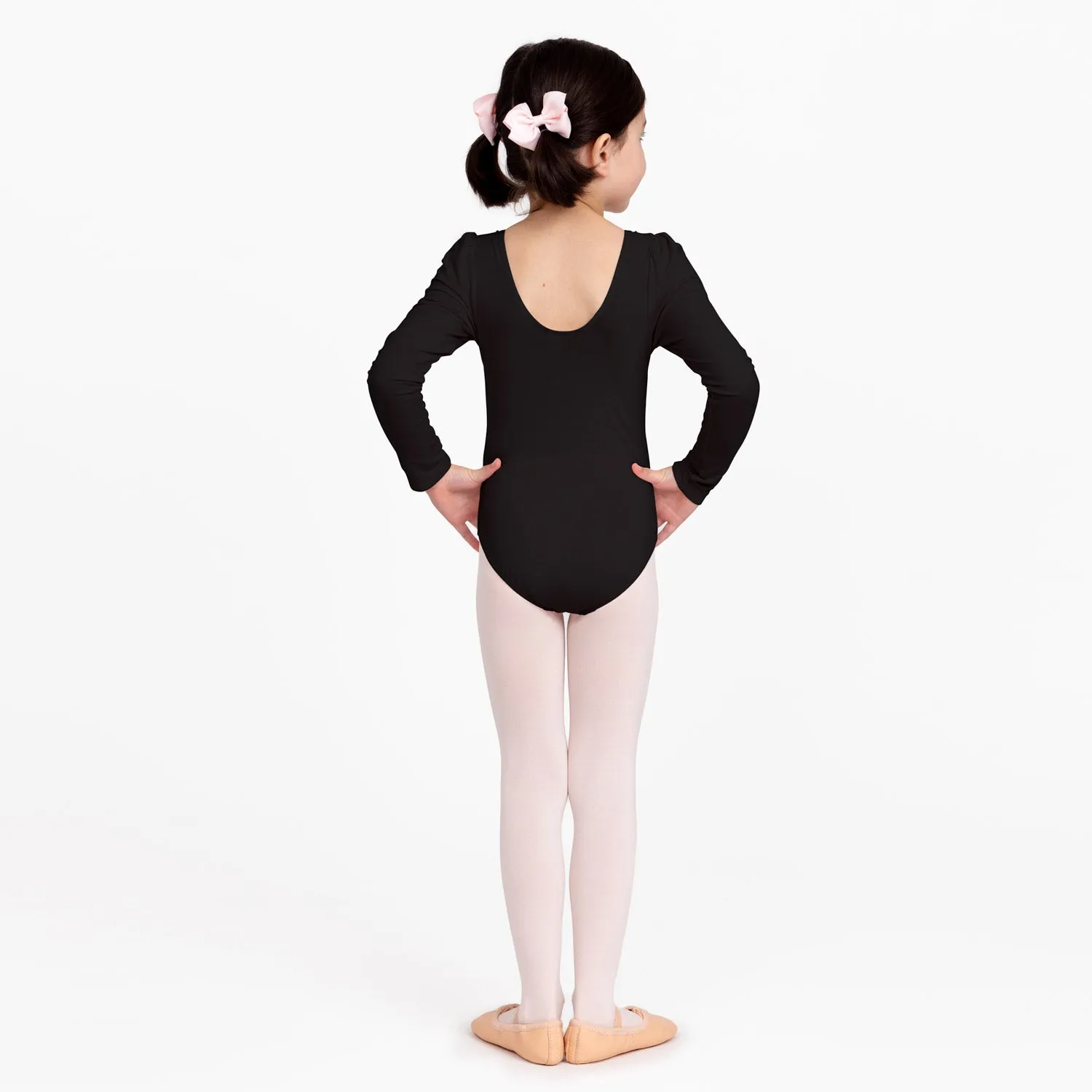 Long Sleeve Leotard in Black