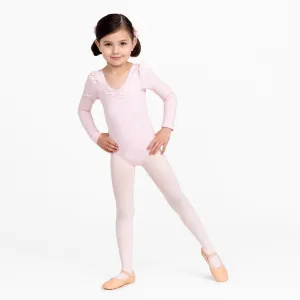 Long Sleeve Leotard in Pink