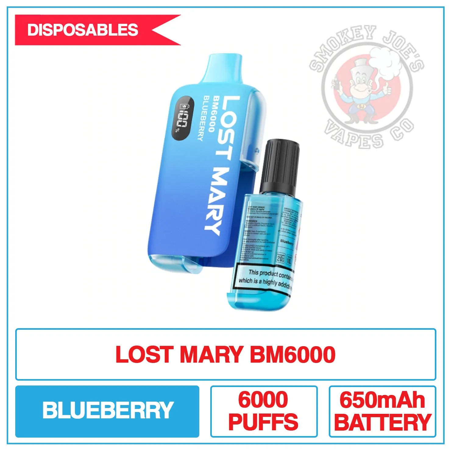 Lost Mary - BM6000 - Blueberry - Disposable Vape Kit