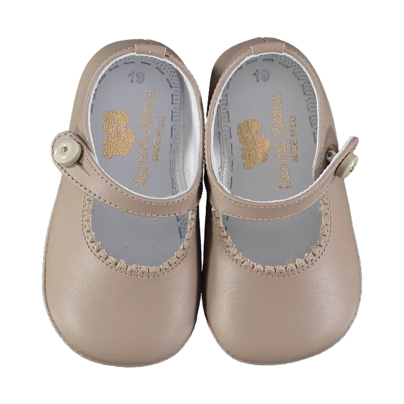 Lucy Taupe Baby Shoes size 19