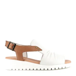 MADIS - WHITE DARK TAN LEATHER