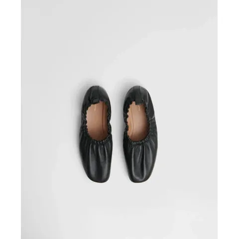 Mansur Gavriel Ruched Ballerina in Black