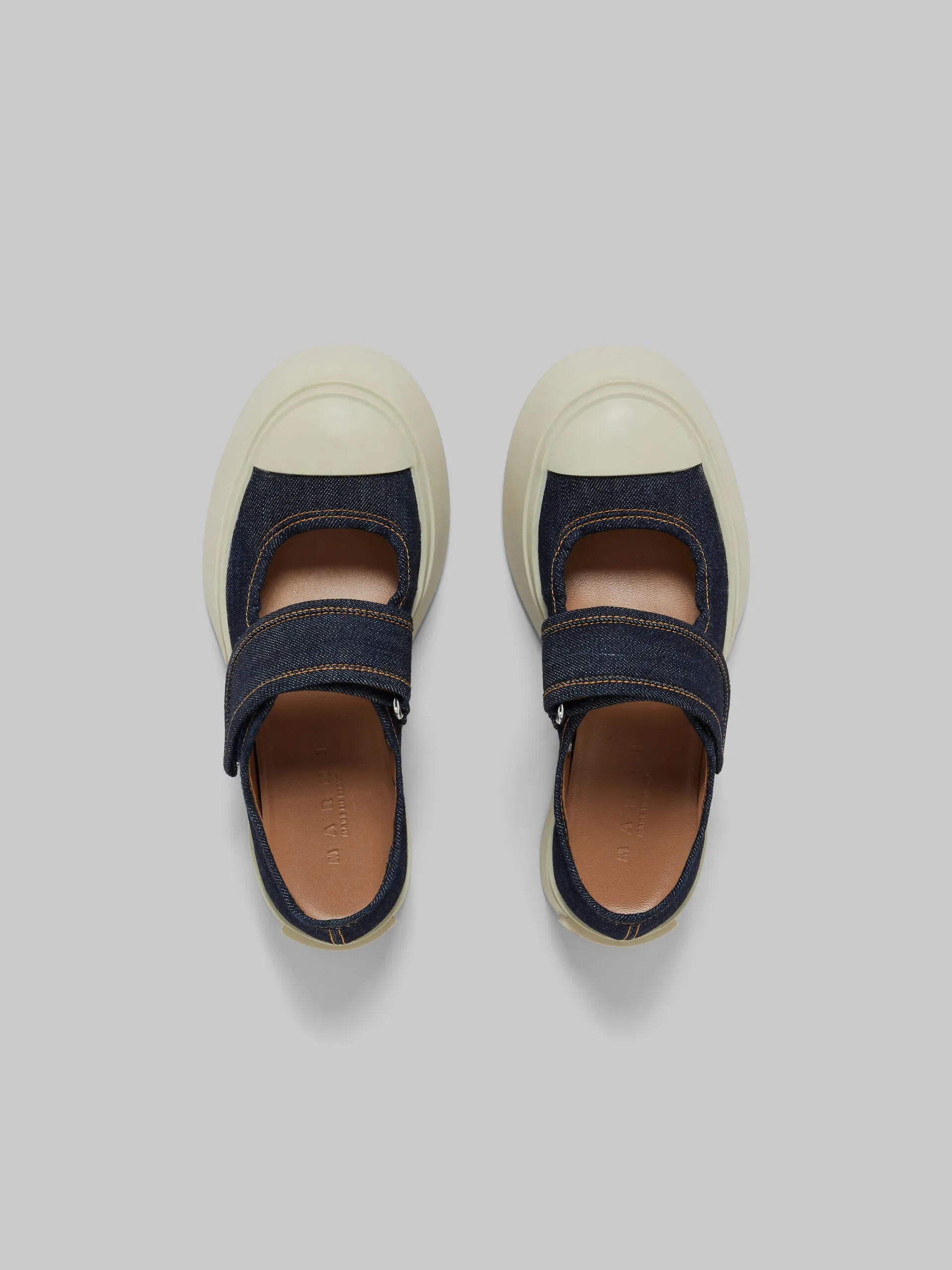 [MARNI] MARY JANE SNEAKERS - BLUE DENIM