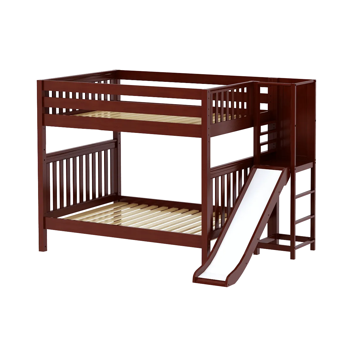 Maxtrix Full High Bunk Bed with Slide Platform