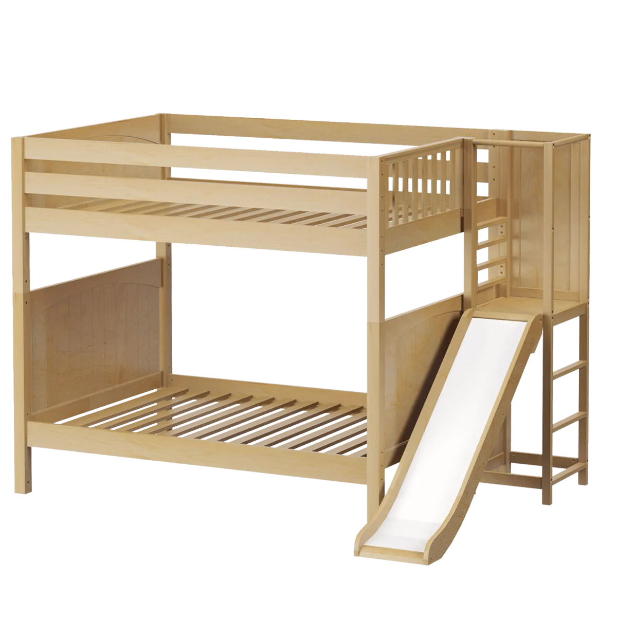 Maxtrix Full High Bunk Bed with Slide Platform