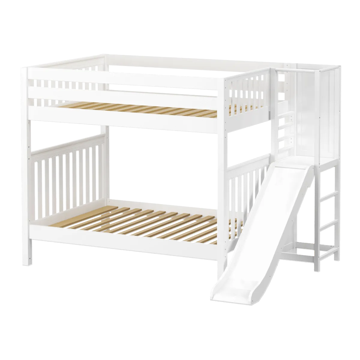 Maxtrix Full High Bunk Bed with Slide Platform