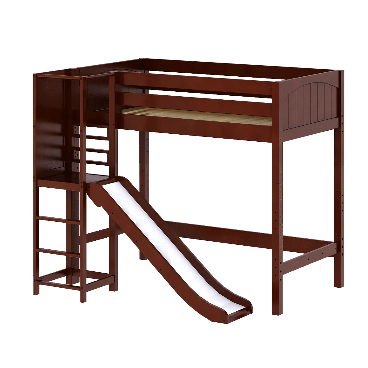 Maxtrix Twin High Loft Bed with Slide Platform