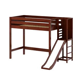 Maxtrix Twin High Loft Bed with Slide Platform