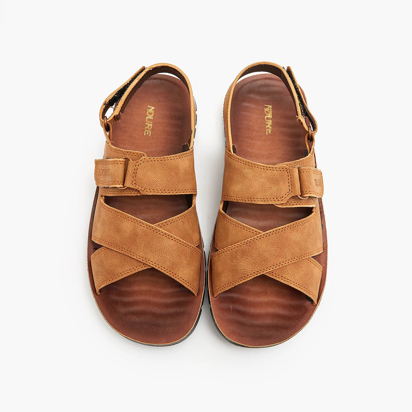 Men's Cross-Strap Sandals