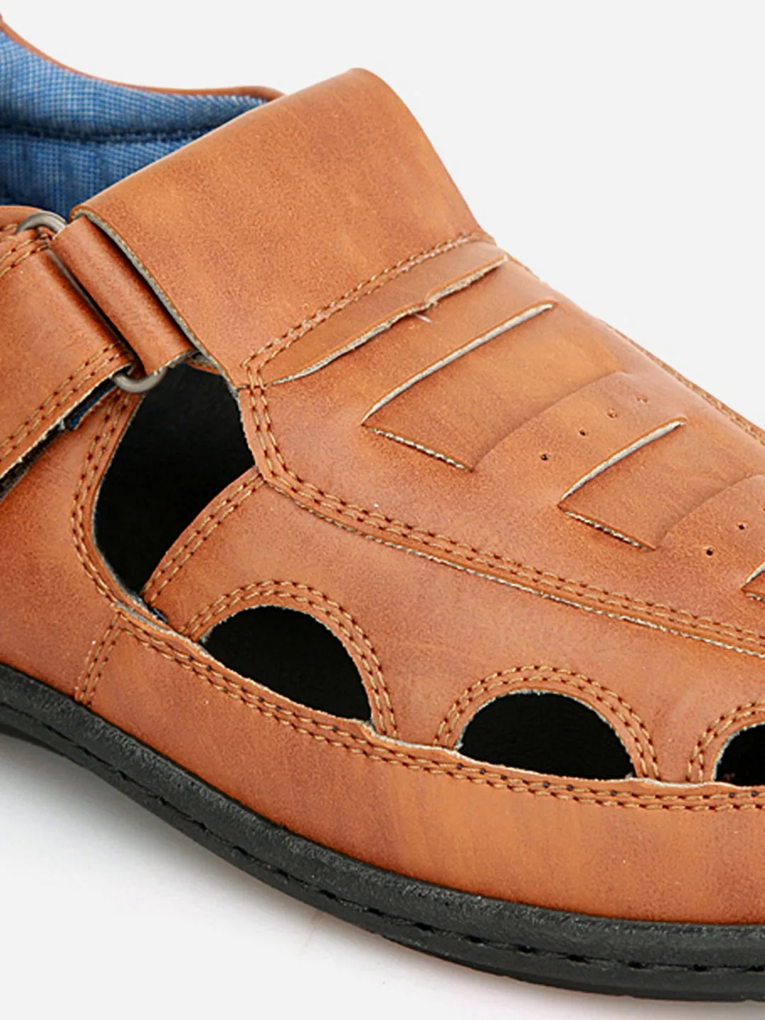 Men's Tan Roman Style Close Sandal (IX5004)