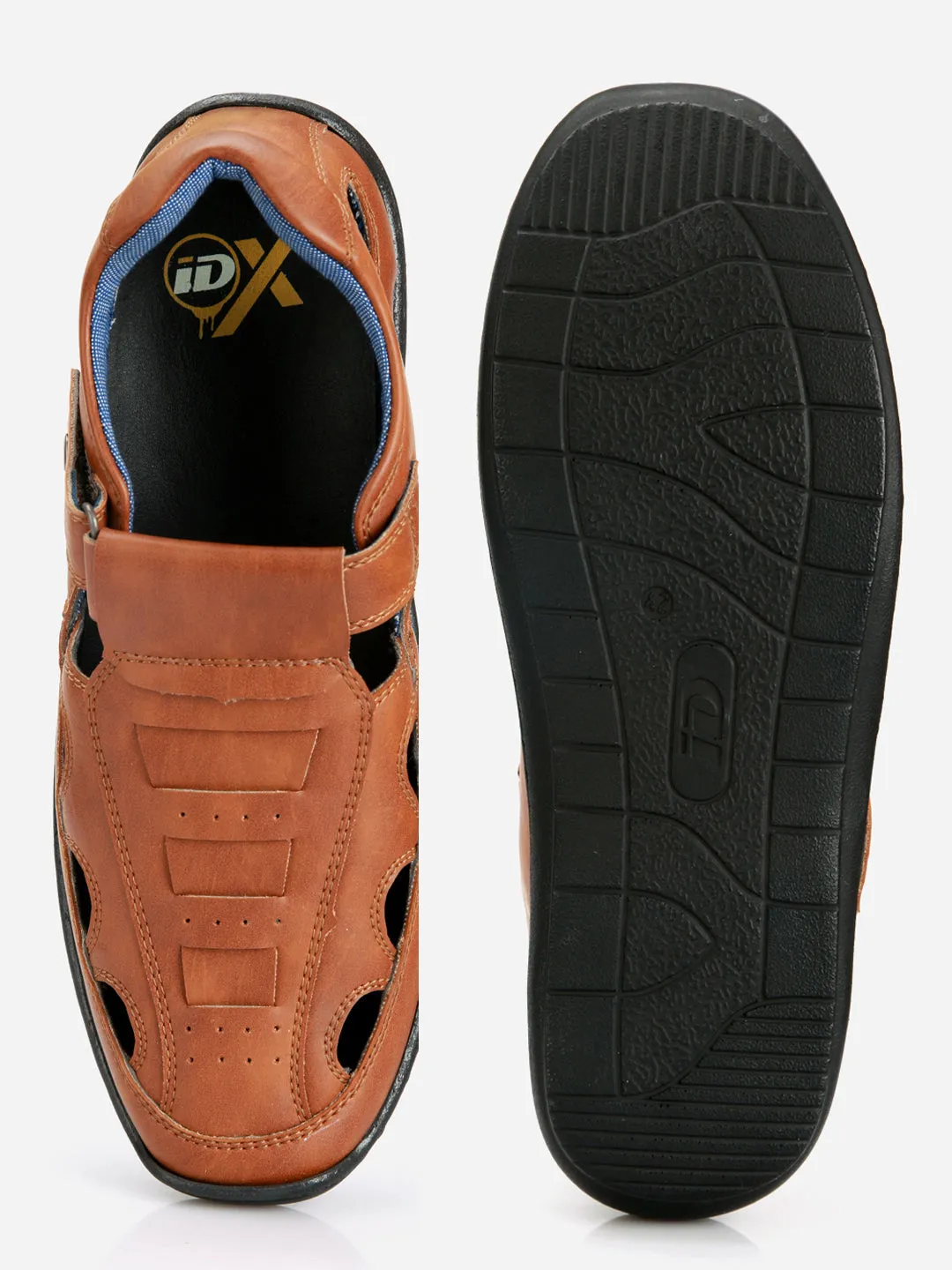 Men's Tan Roman Style Close Sandal (IX5004)