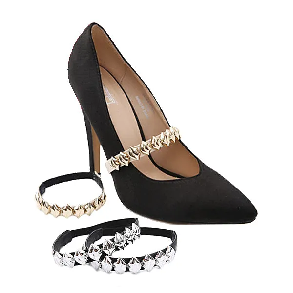 Metallic Lips Charm Shoes Band
