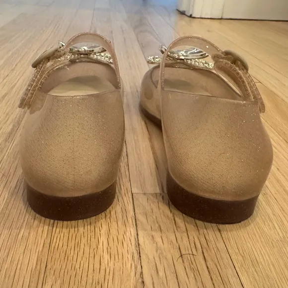 Mini Melissa kid’s sweet love Mary Jane flat w/ adjustable Velcro strap. Size 11