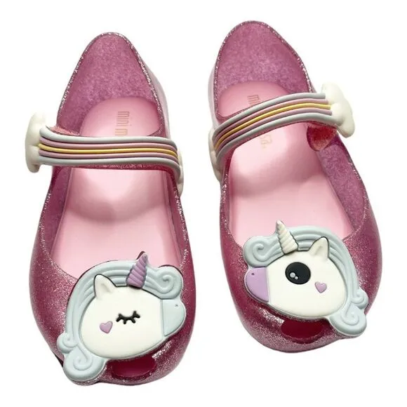 MINI MELISSA Mini Ultragirl Unicorn Water Resistant Mary Jane