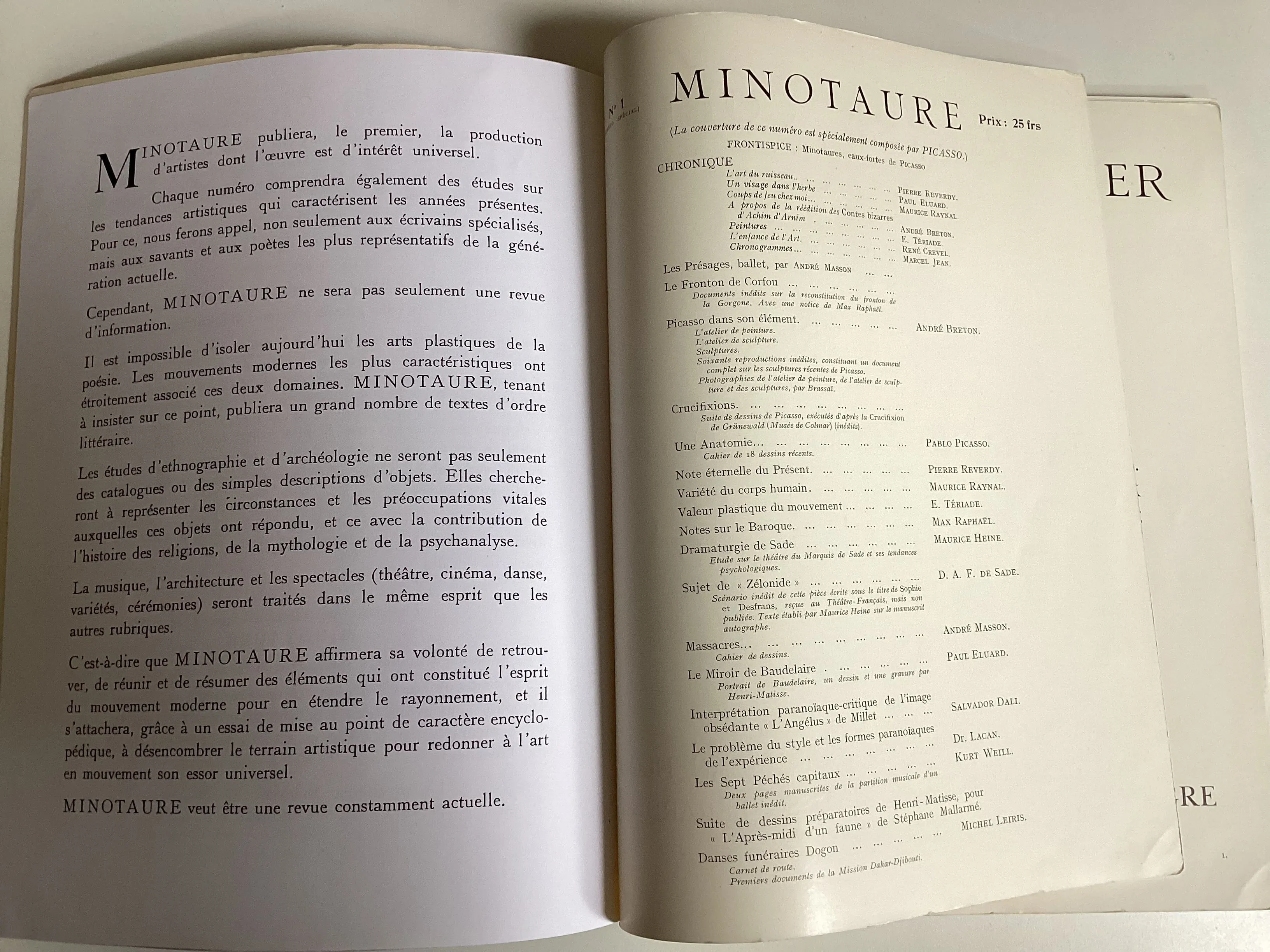 Minotaure Revue Artistique et Littéraire 1933-1939 complete set