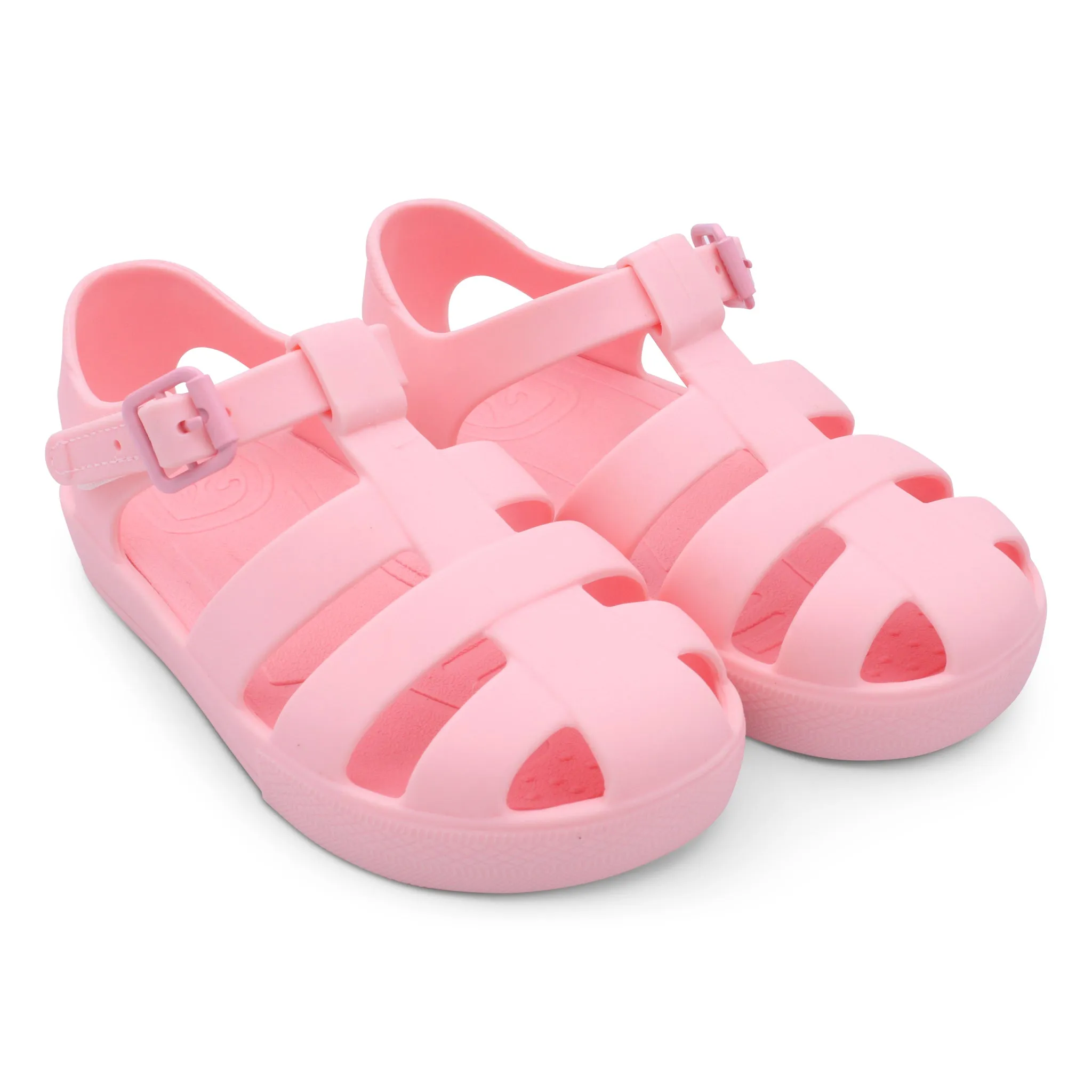 'Monaco' Girls Matt Pink Jelly Sandals