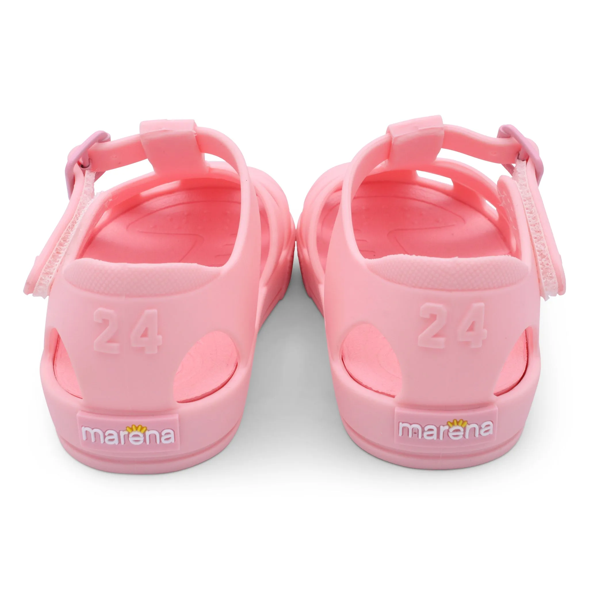 'Monaco' Girls Matt Pink Jelly Sandals