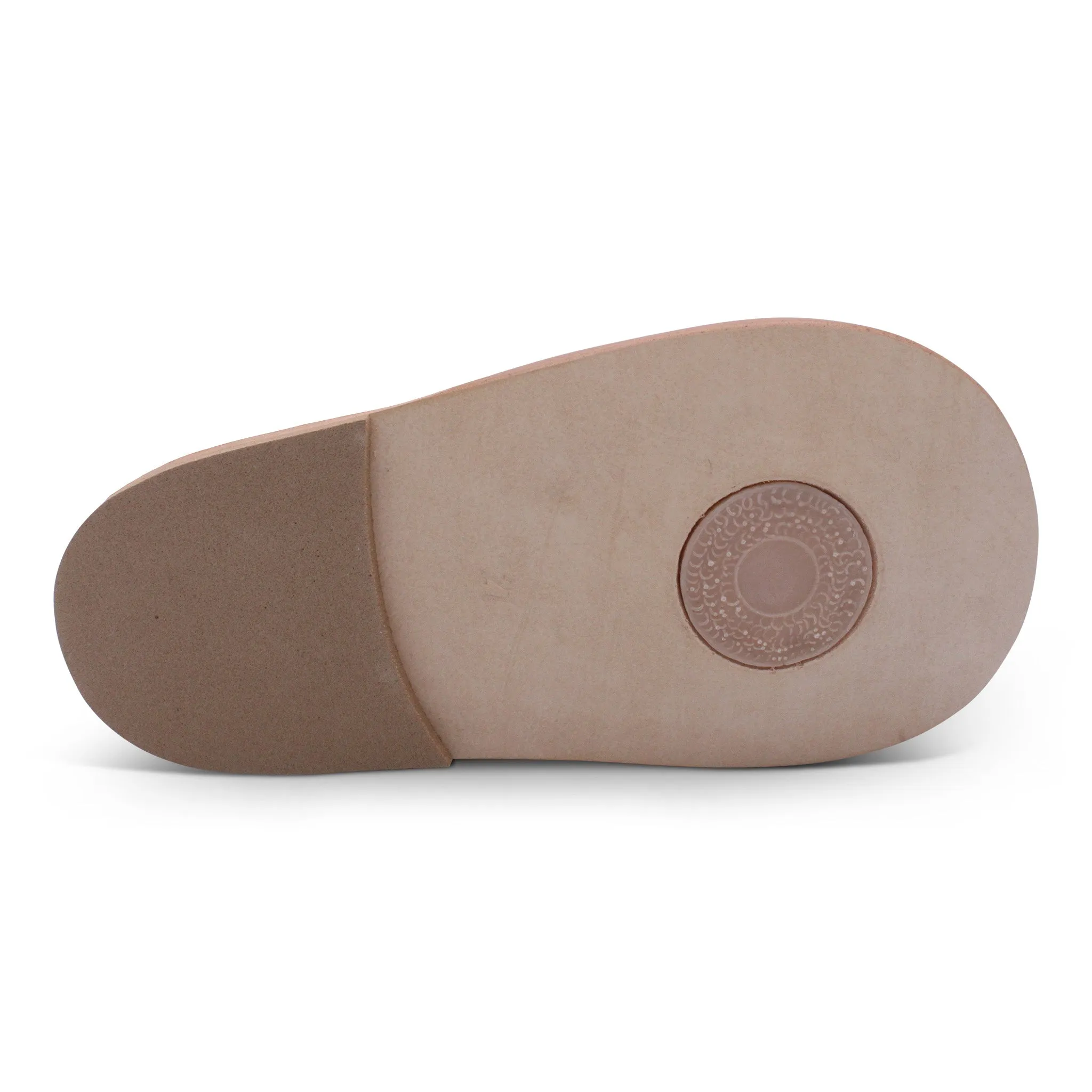 'Myles' Boys Navy Leather T-Bar Sandals