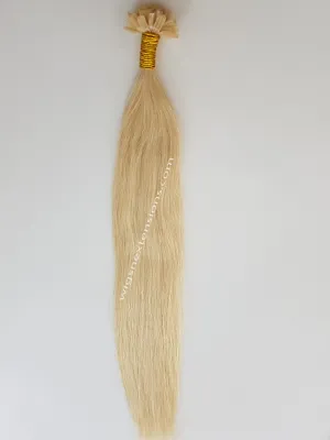 Nail/U Tip Hair Extensions Colour #613 Bleach Blonde  High Grade 24 Inches