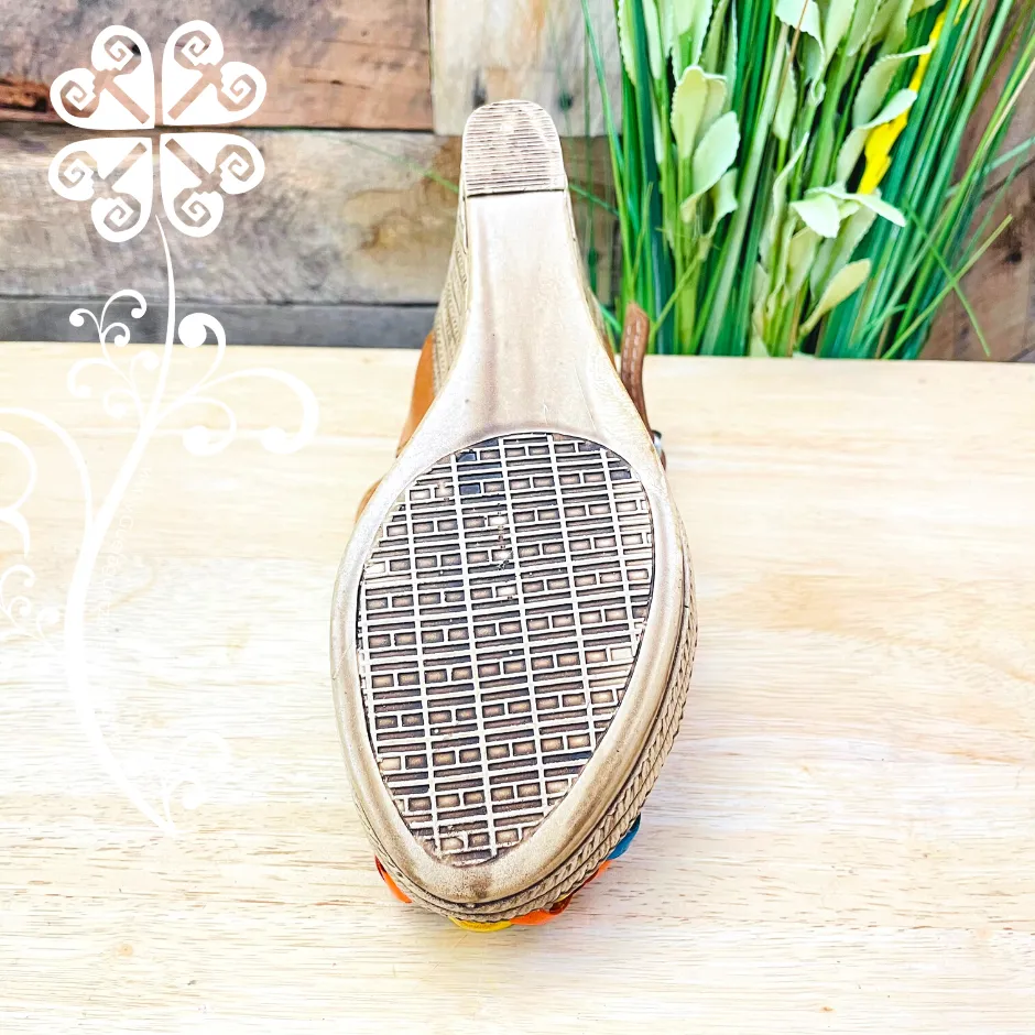 Natural Embroider Sunflower - Wedges Women Shoes