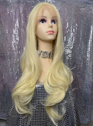 Natural Long Center Part Lace Front