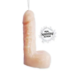 Natural Realskin Squirting Dildo 7 Inch - Vanilla