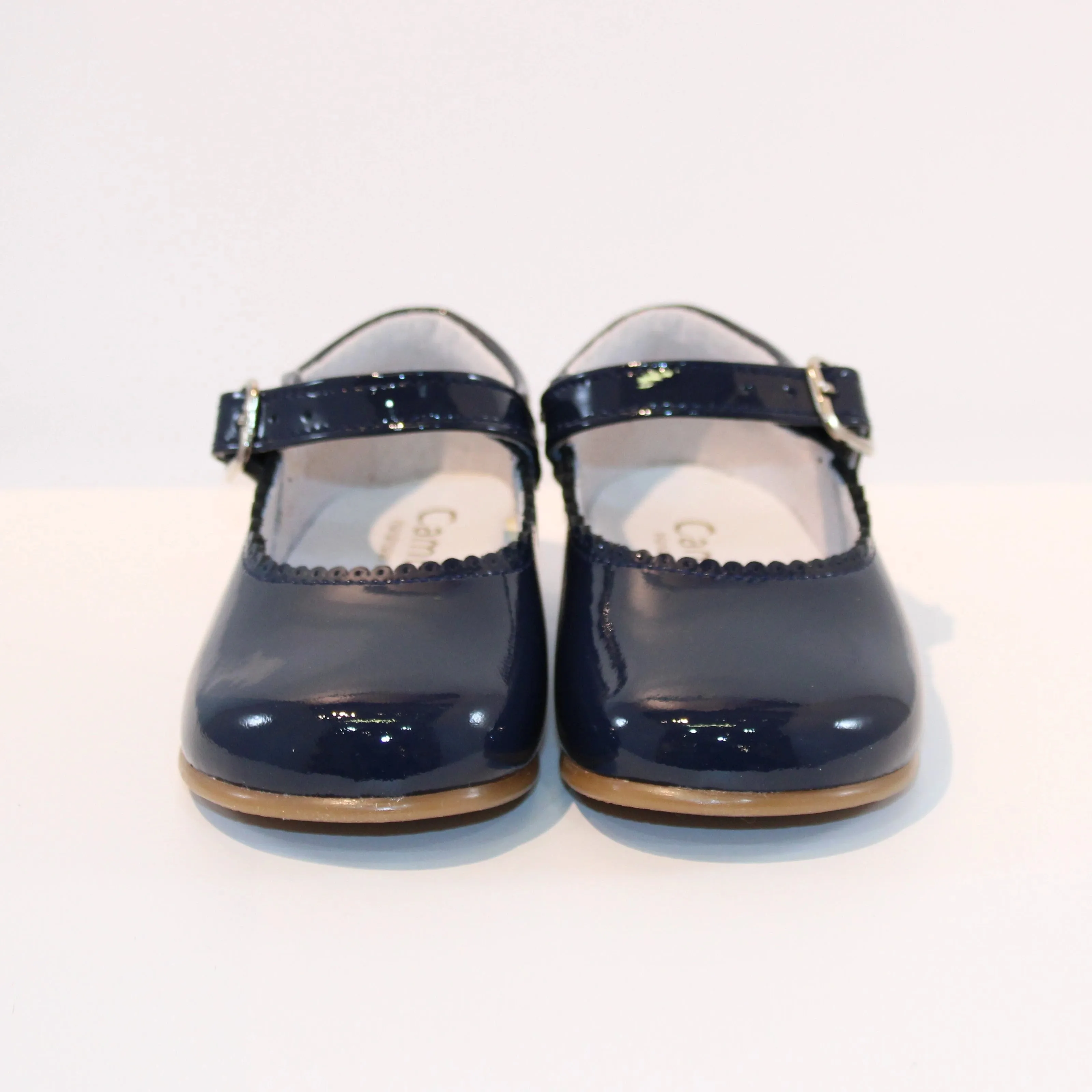 Navy Patent Mary Janes