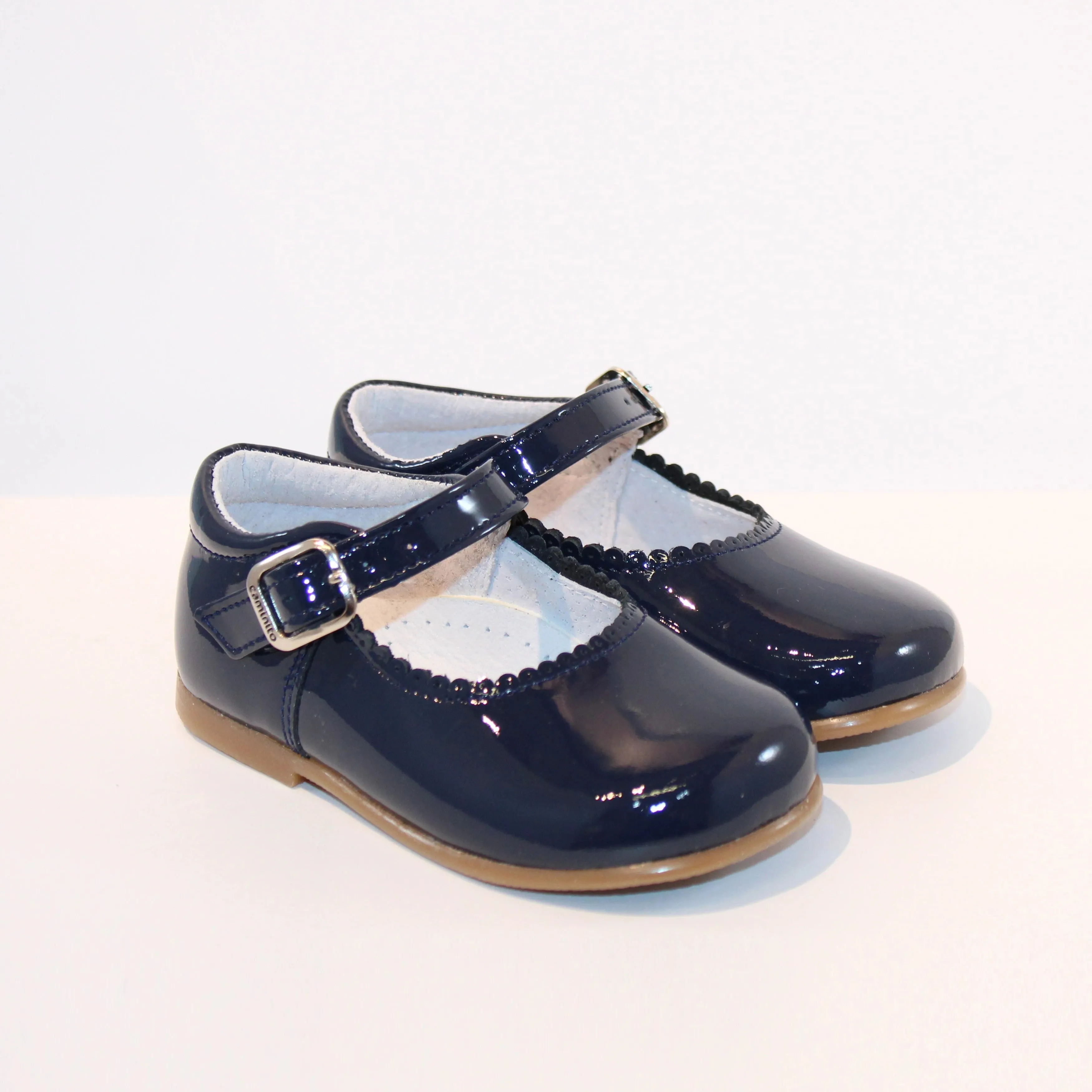 Navy Patent Mary Janes