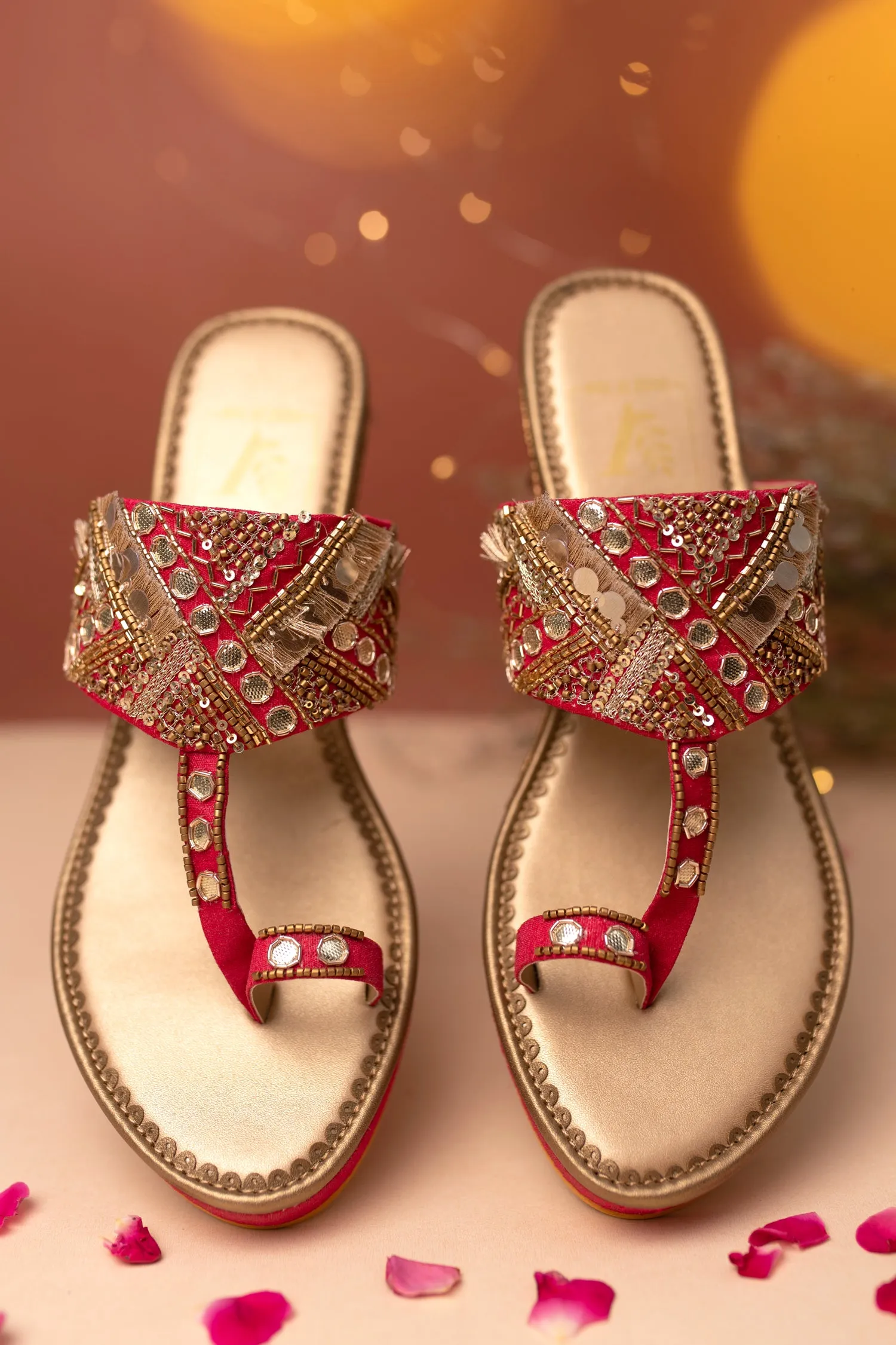 Nazm Pink Wedges