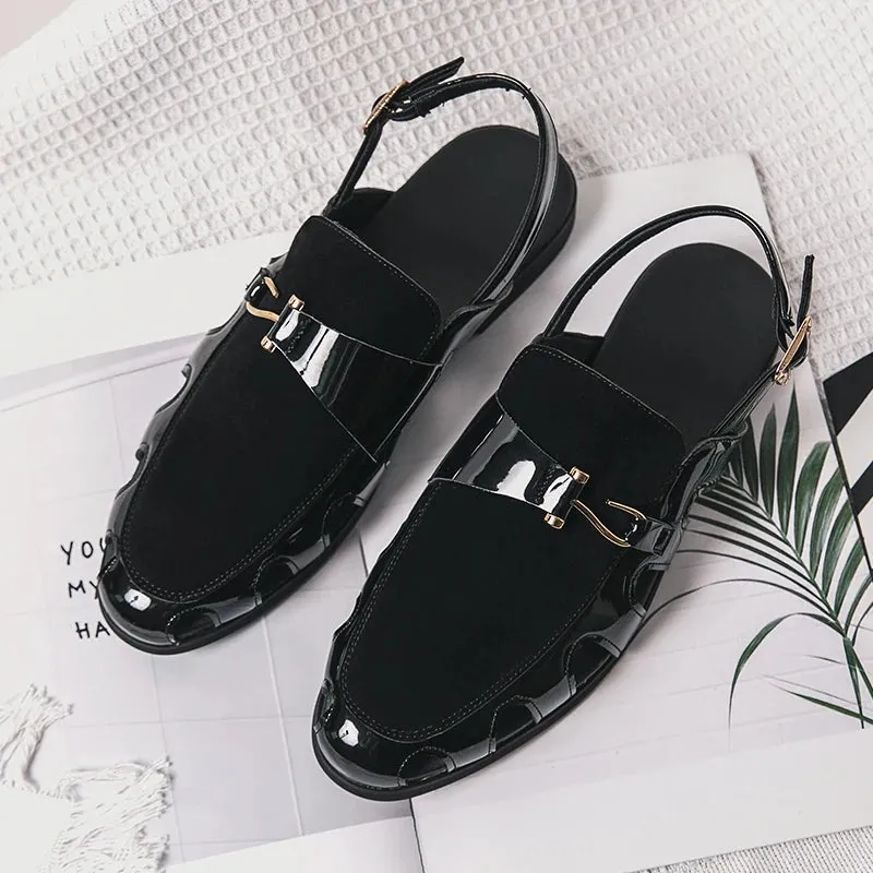 Neue Große Größe 46 Fischerledersandalen für Herren